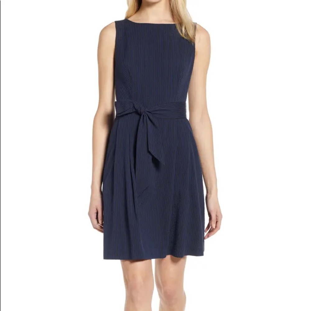 Anne Klein Seersucker Dress